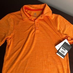 Boys' Orange dry fit polo.